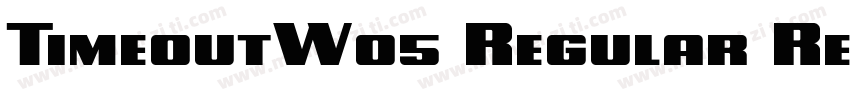 TimeoutW05 Regular Regular字体转换